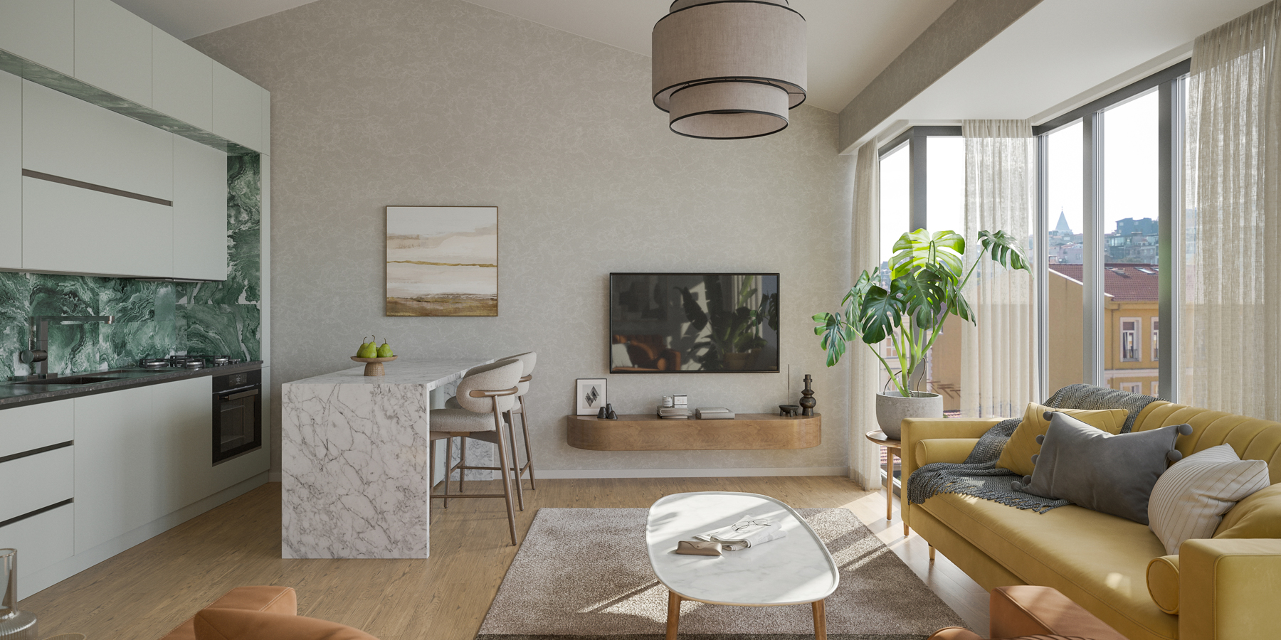 Own your apartment in the vital center of Istanbul (Taksim)