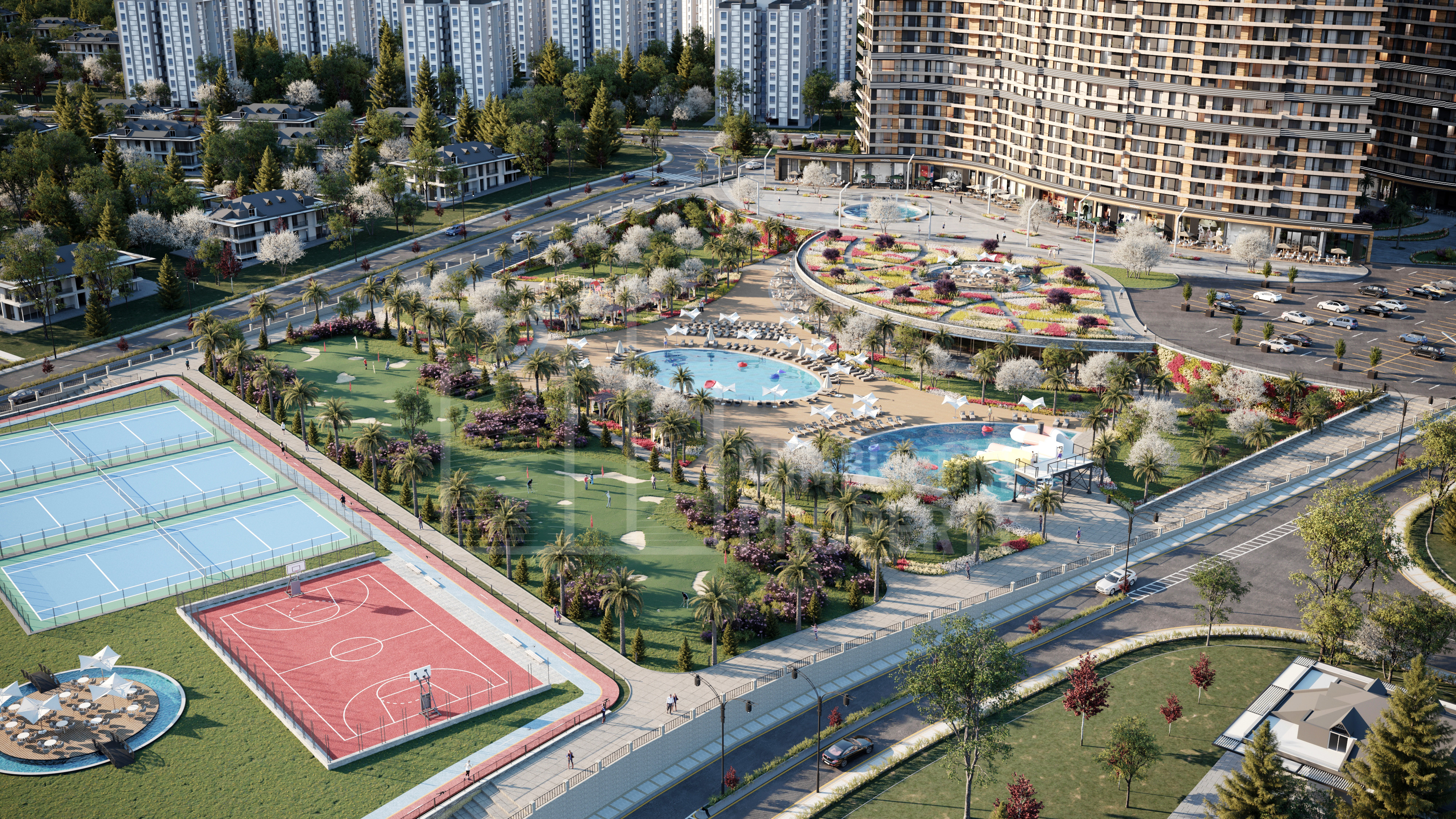 A residential Resort Overlooking the Sea of Marmara