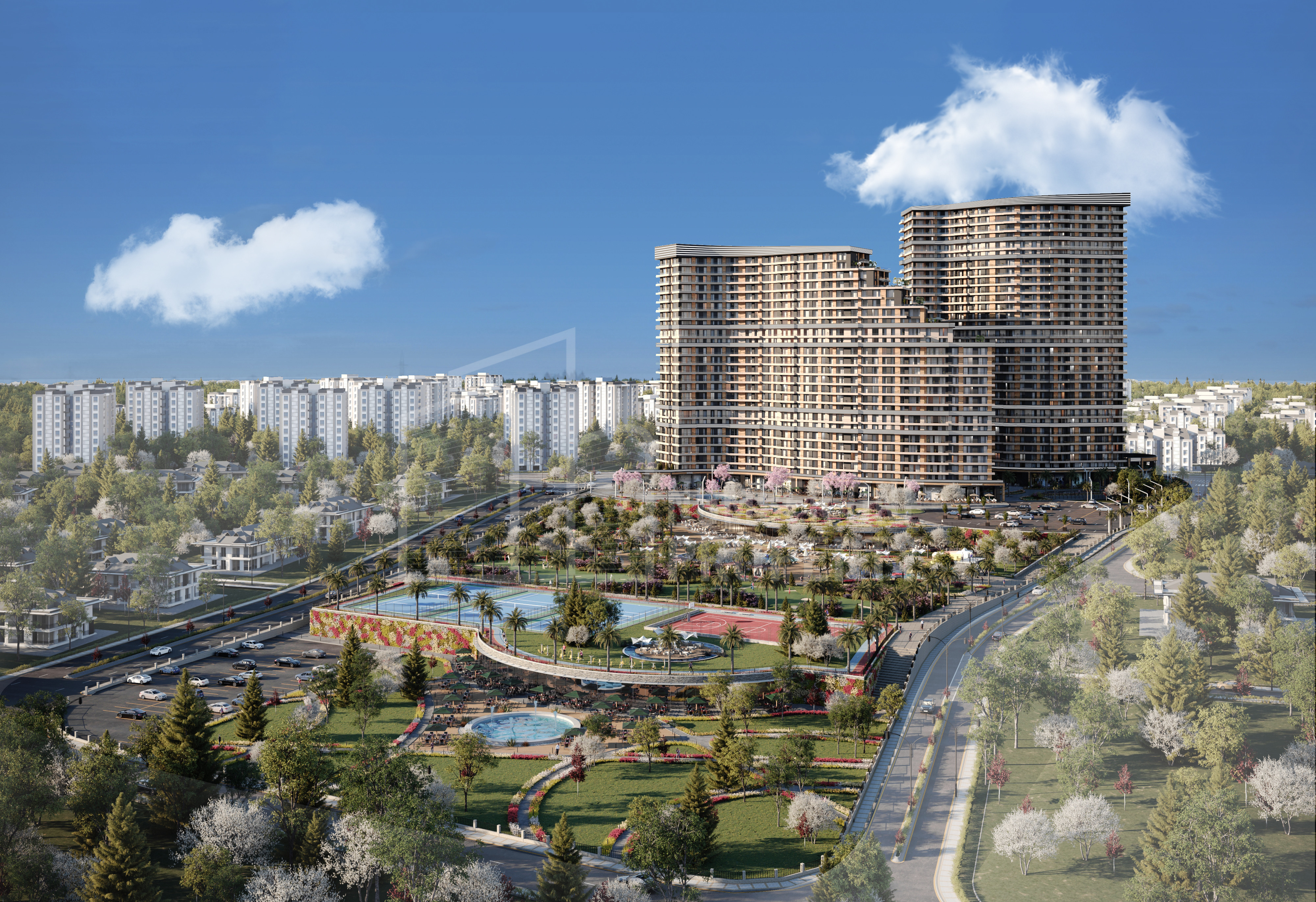 A residential Resort Overlooking the Sea of Marmara