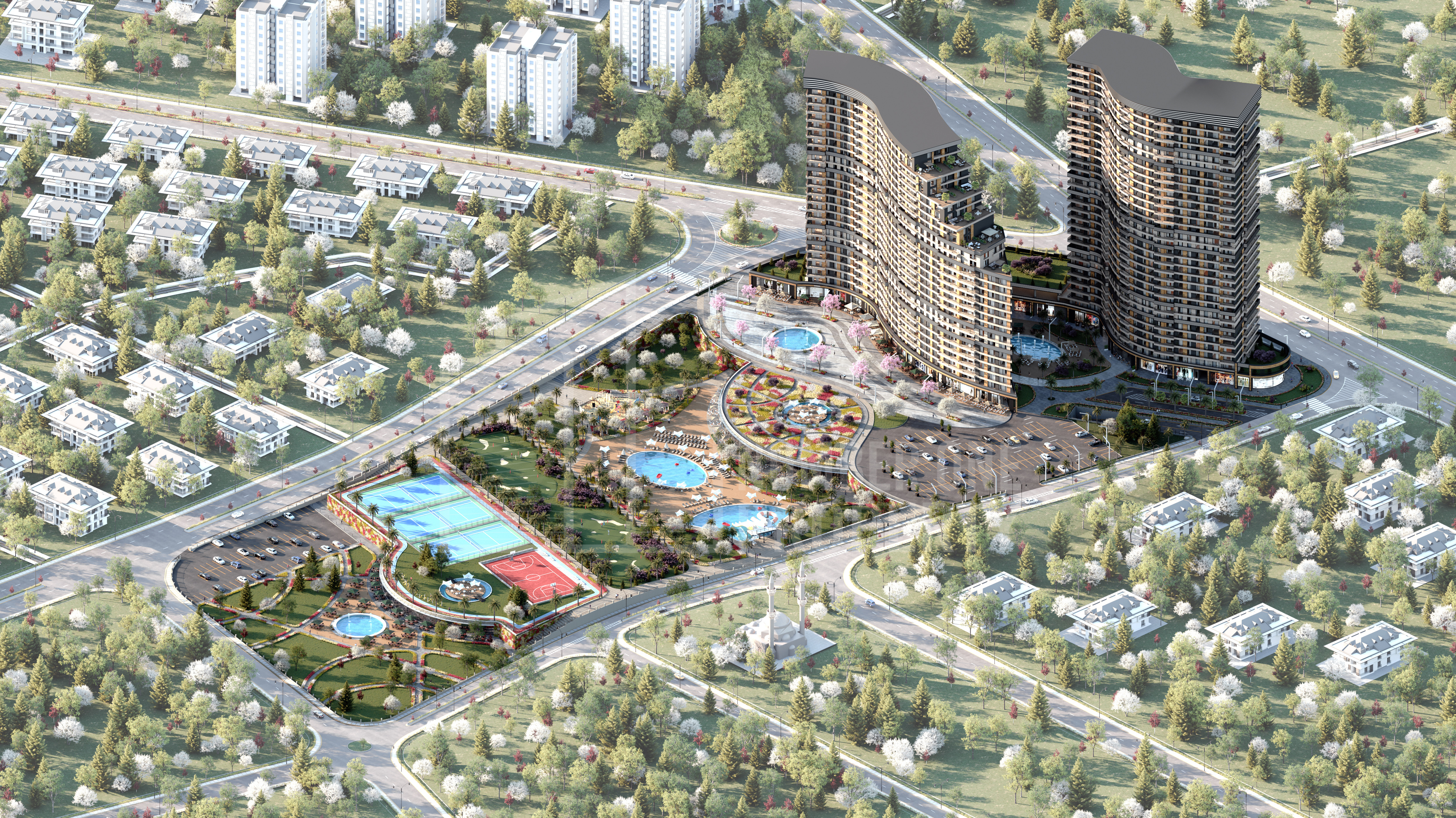 A residential Resort Overlooking the Sea of Marmara