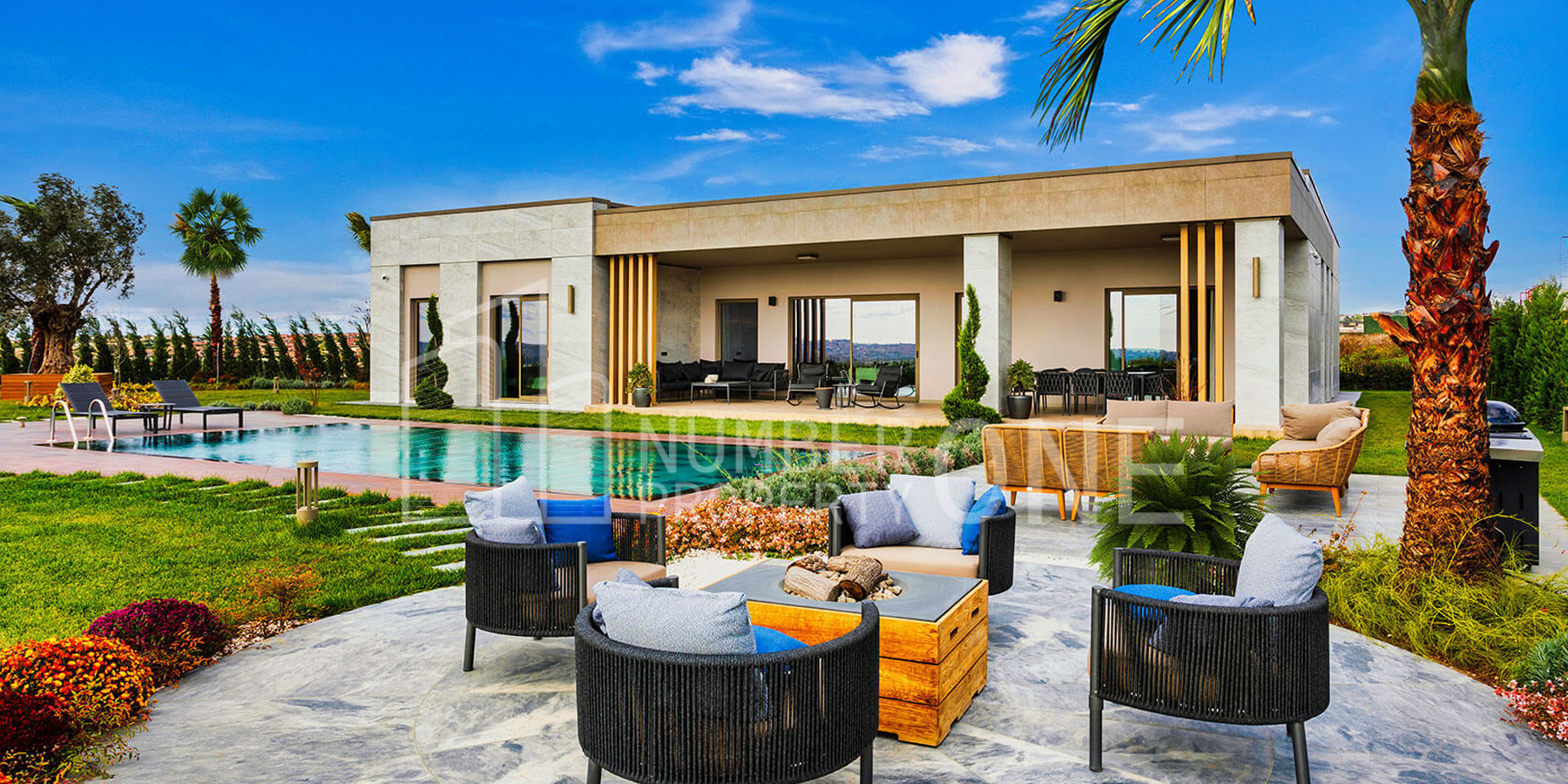 Villas with Lake and Sea Views