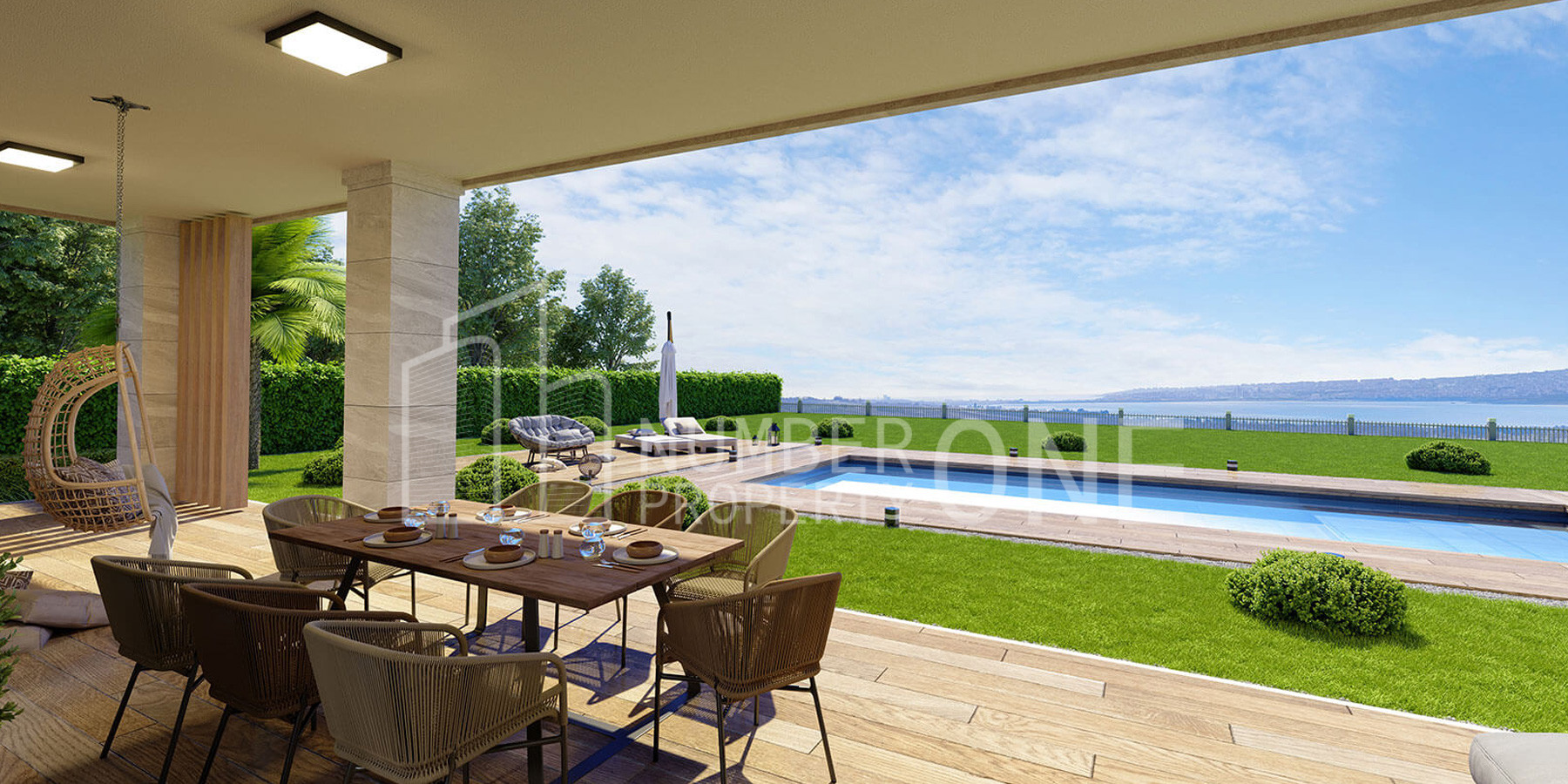 Villas with Lake and Sea Views