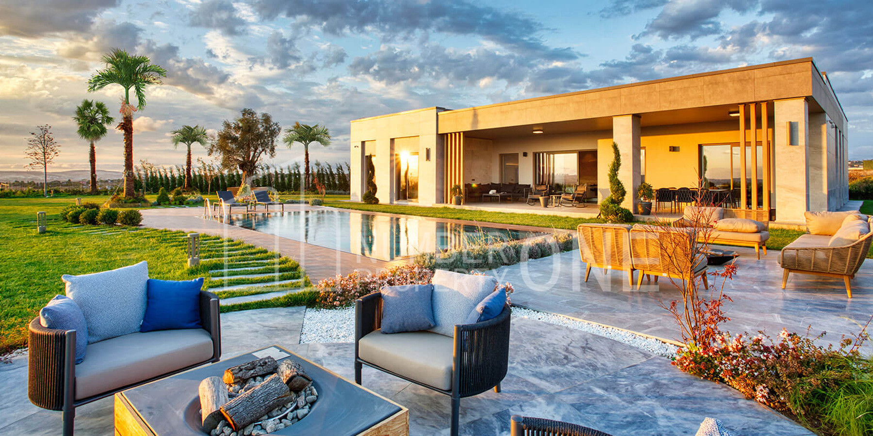 Villas with Lake and Sea Views
