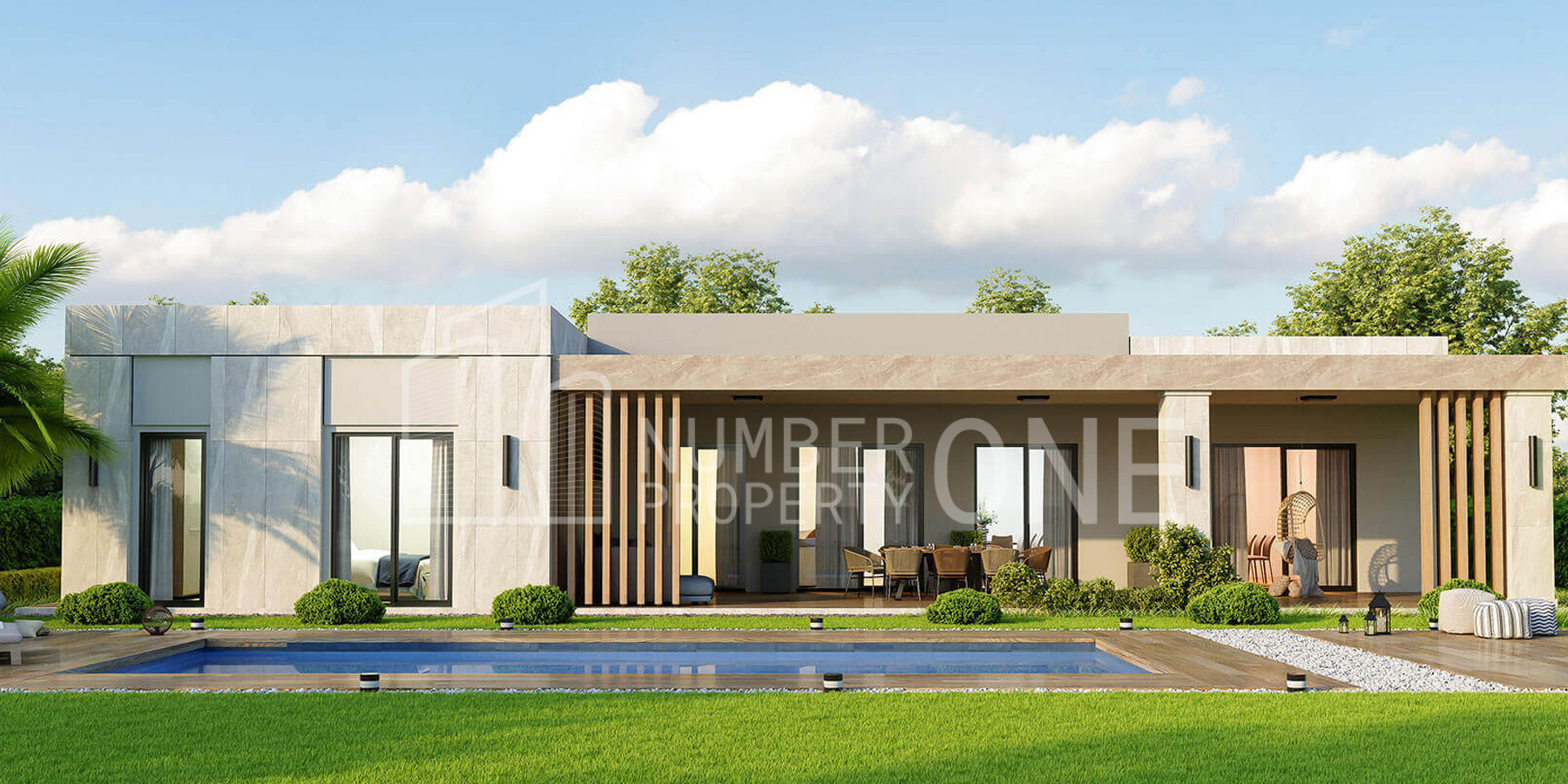 Villas with Lake and Sea Views
