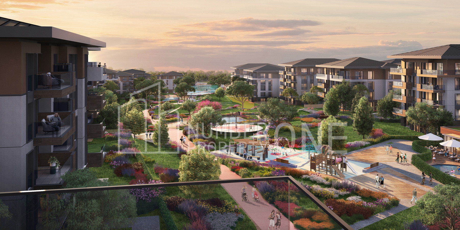 Miniature city-concept project with recreational services in central European Istanbul