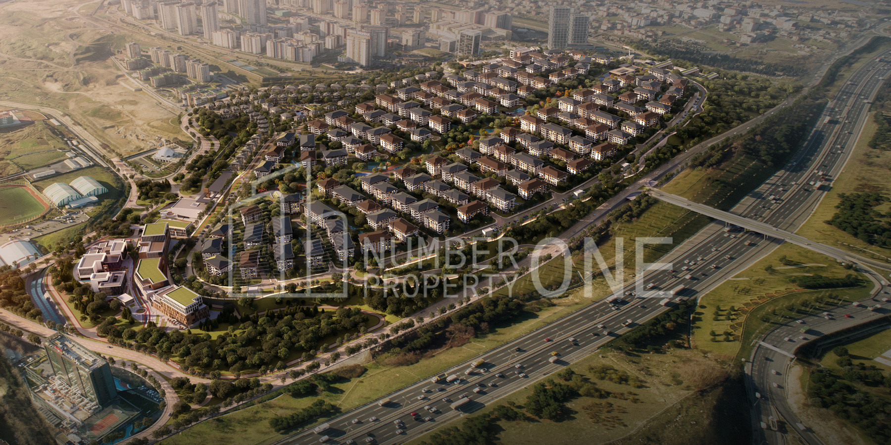 Miniature city-concept project with recreational services in central European Istanbul